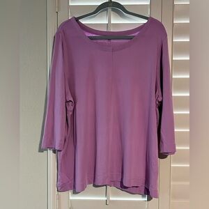 J. JILL - Perfect Pima Women's Purple Top